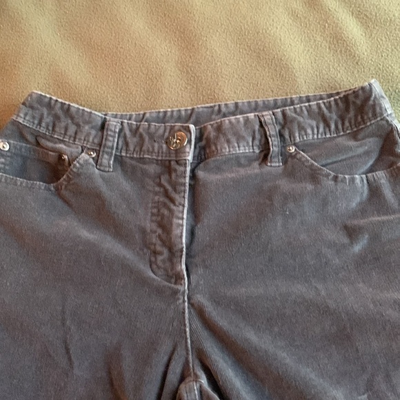 Style & Co gray corduroy pants. 5 pockets. Size 6 - Picture 4 of 8